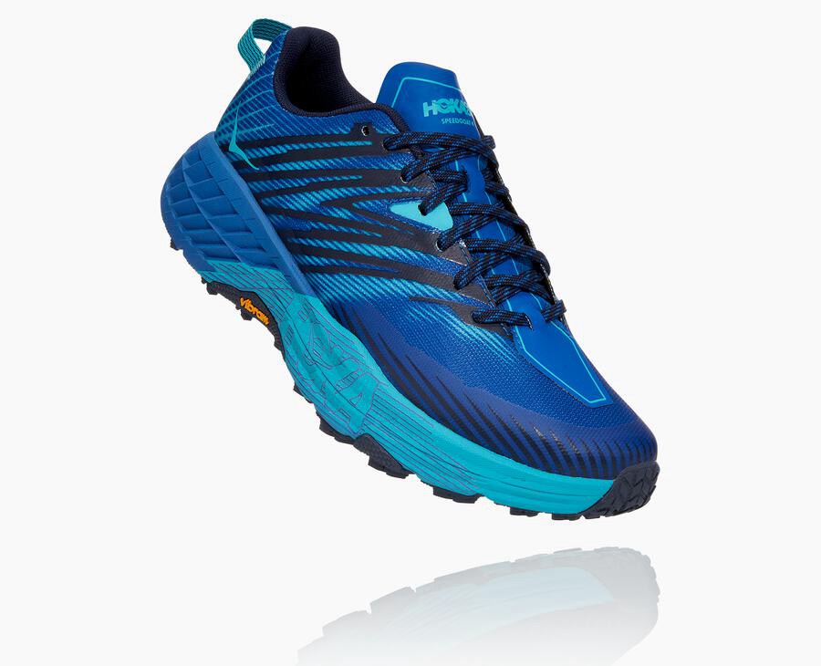 Hoka One One Trainers Mens Blue - Speedgoat 4 - 07291UOKX